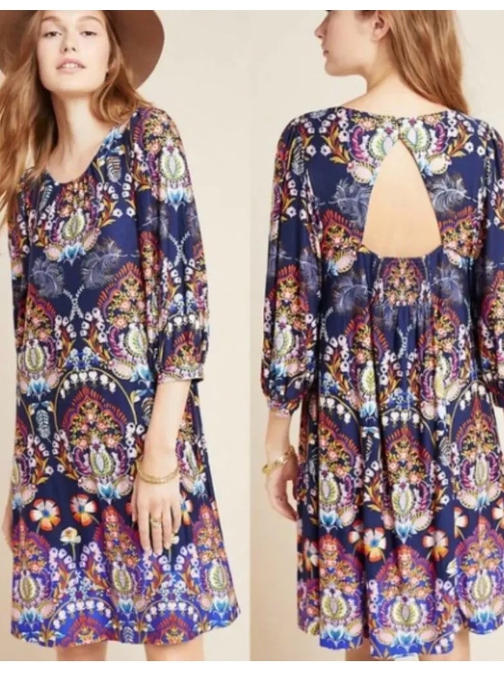 NWT Anthropologie Maeve Sawyer Balloon
Sleeve Tunic Dress